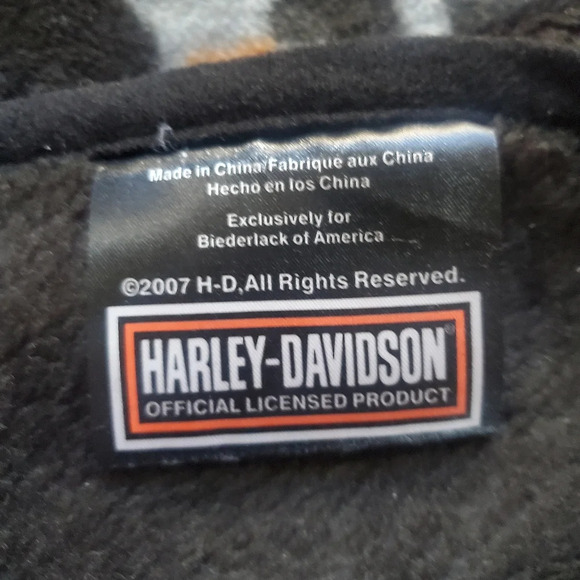Harley Davidson throw blanket - Picture 3 of 3